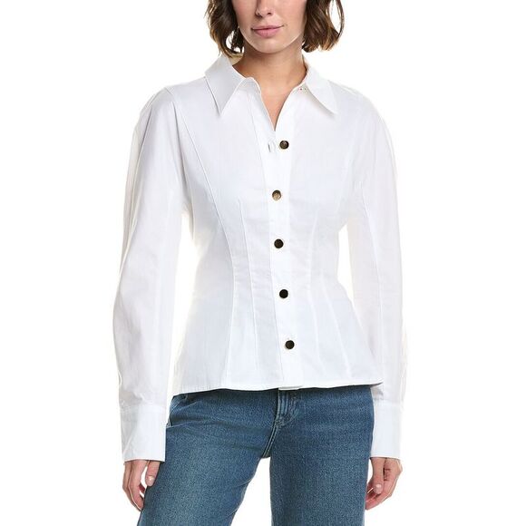 Toccin Tops - Toccin Womens  Mina Shirt, White